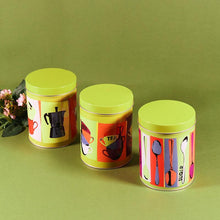 Load image into Gallery viewer, Vintage Tea Coffee Sugar Tin Jar (SET OF 3)
