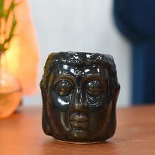 Load image into Gallery viewer, Impressive Meditating Buddha Aroma Diffuser Tealight Holder Black
