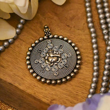 Load image into Gallery viewer, Antique German Silver Ganesha Pendant
