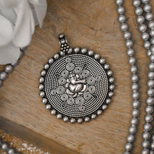 Load image into Gallery viewer, Antique German Silver Ganesha Pendant
