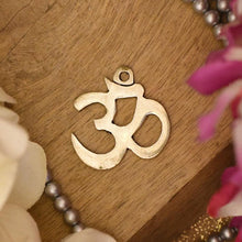 Load image into Gallery viewer, Antique German Silver Om Pendant
