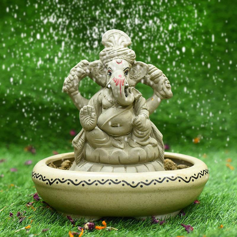 7INCH Pagdi Shubham Eco-Friendly Ganpati