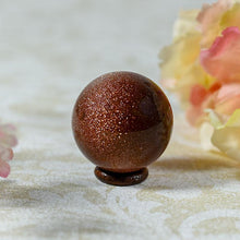 Load image into Gallery viewer, Goldstone Brown Natural Ball
