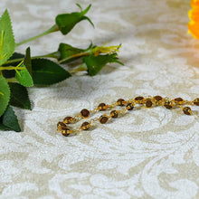 Load image into Gallery viewer, Golden five faces Rudraksha Mala
