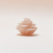 Load image into Gallery viewer, Rose Quartz Rose Showpiece
