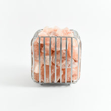 Load image into Gallery viewer, Square Iron Basket Himalayan Salt Lamp
