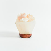 Load image into Gallery viewer, Himalayan Pink Salt Square Firebowl Glow Lamp
