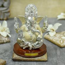 Load image into Gallery viewer, Dazzling Silverish Ganesha Idol/Murti
