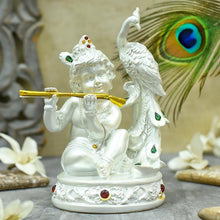 Load image into Gallery viewer, Flute Playing Krishna Idol/Murti
