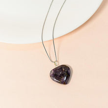 Load image into Gallery viewer, Amethyst Heart Pendant Necklace
