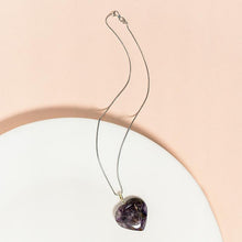 Load image into Gallery viewer, Amethyst Heart Pendant Necklace
