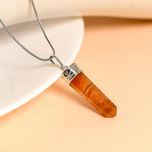 Load image into Gallery viewer, Carnelian Pencil Pendant Necklace for Ambition
