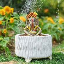 Load image into Gallery viewer, Organic Ganesha Murti Playing Tabla
