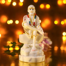 Load image into Gallery viewer, Serene Sai Baba With Colored Mala
