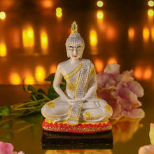Load image into Gallery viewer, White Marble Dust Buddha
