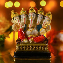 Load image into Gallery viewer, Vivid Panchmukhi Ganesha Idol
