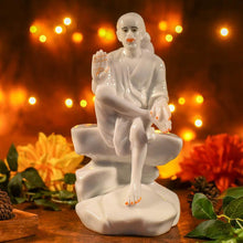 Load image into Gallery viewer, Handcrafted White Sai Baba Idol
