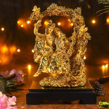Load image into Gallery viewer, White Golden Radha Krishna Jhula
