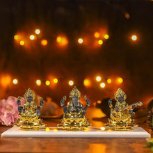 Load image into Gallery viewer, Divine Laxmi Ganesha Saraswati Idols
