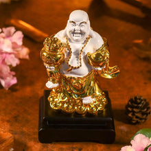 Load image into Gallery viewer, Golden White Laughing Buddha
