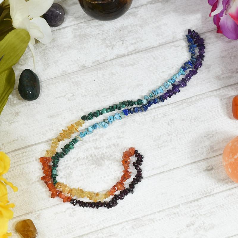 7 Chakra Crystal Healing Natural Stone Mala