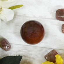 Load image into Gallery viewer, Goldstone Brown Natural Ball
