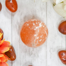 Load image into Gallery viewer, Orange Selenite Natural Ball
