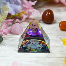 Load image into Gallery viewer, Feng Shui Laughing Buddha Crystal Pyramid⎮Positive Energy &amp; Vastu Correction
