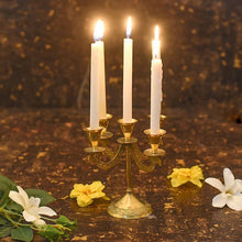 Load image into Gallery viewer, Elegant Brass 5 Arms Candle Holder
