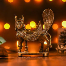Load image into Gallery viewer, Gorgeous Handcrafted Kamdhenu Brass Idol
