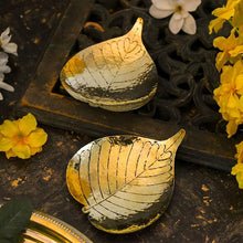 Load image into Gallery viewer, Antique Brass Prayer Leaf (Set of 2)
