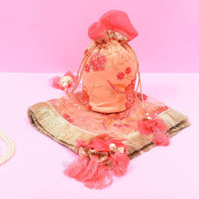 Load image into Gallery viewer, Magnificent Magnolia Potli &amp; Thali Cover Set
