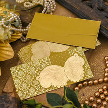 Load image into Gallery viewer, Medallion Yellow Envelope with Paisley Design(Set of 5)
