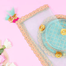 Load image into Gallery viewer, Lush Blue Thali Cover
