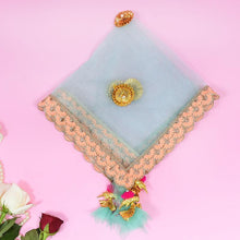 Load image into Gallery viewer, Lush Blue Thali Cover
