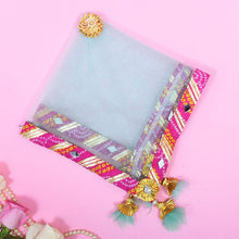 Load image into Gallery viewer, Pastel Mint Jaipuri Thali Cover
