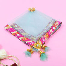 Load image into Gallery viewer, Pastel Mint Jaipuri Thali Cover
