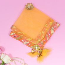 Load image into Gallery viewer, Pastel Yellow Jaipuri Thali Cover

