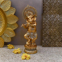 Load image into Gallery viewer, Lord Ganesha Playing A Flute/Bansuri⎮Ganesh Chaturthi
