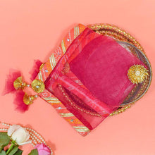 Load image into Gallery viewer, Pastel Rani Jaipuri Thali Cover
