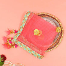 Load image into Gallery viewer, Pretty Peach Thali Cover
