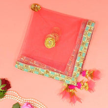 Load image into Gallery viewer, Pretty Peach Thali Cover
