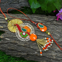 Load image into Gallery viewer, Ornate Handmade Bhaiya Bhabhi Rakhi
