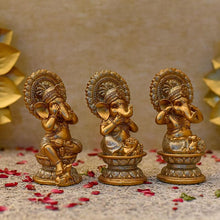 Load image into Gallery viewer, Three Wise Ganeshas⎮Speak, See and Hear No Evil  (Set of 3)
