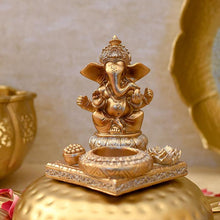 Load image into Gallery viewer, Atharv Ganesha T-light &amp; Incense Holder
