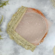 Load image into Gallery viewer, Rose Pink Beaded Thali Cover
