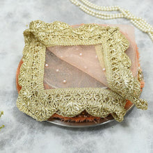 Load image into Gallery viewer, Rose Pink Beaded Thali Cover
