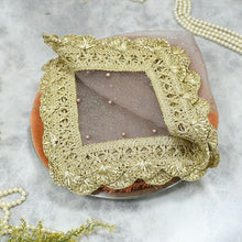 Load image into Gallery viewer, Lilac Gray Beaded Thali Cover
