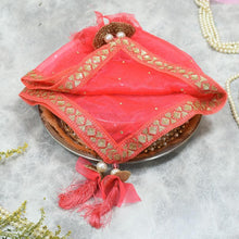 Load image into Gallery viewer, Dazzling Pink Thali Cover
