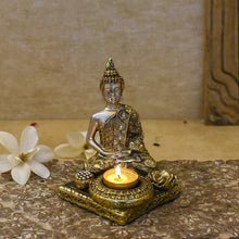 Load image into Gallery viewer, Serene Buddha T-light &amp; Incense Holder
